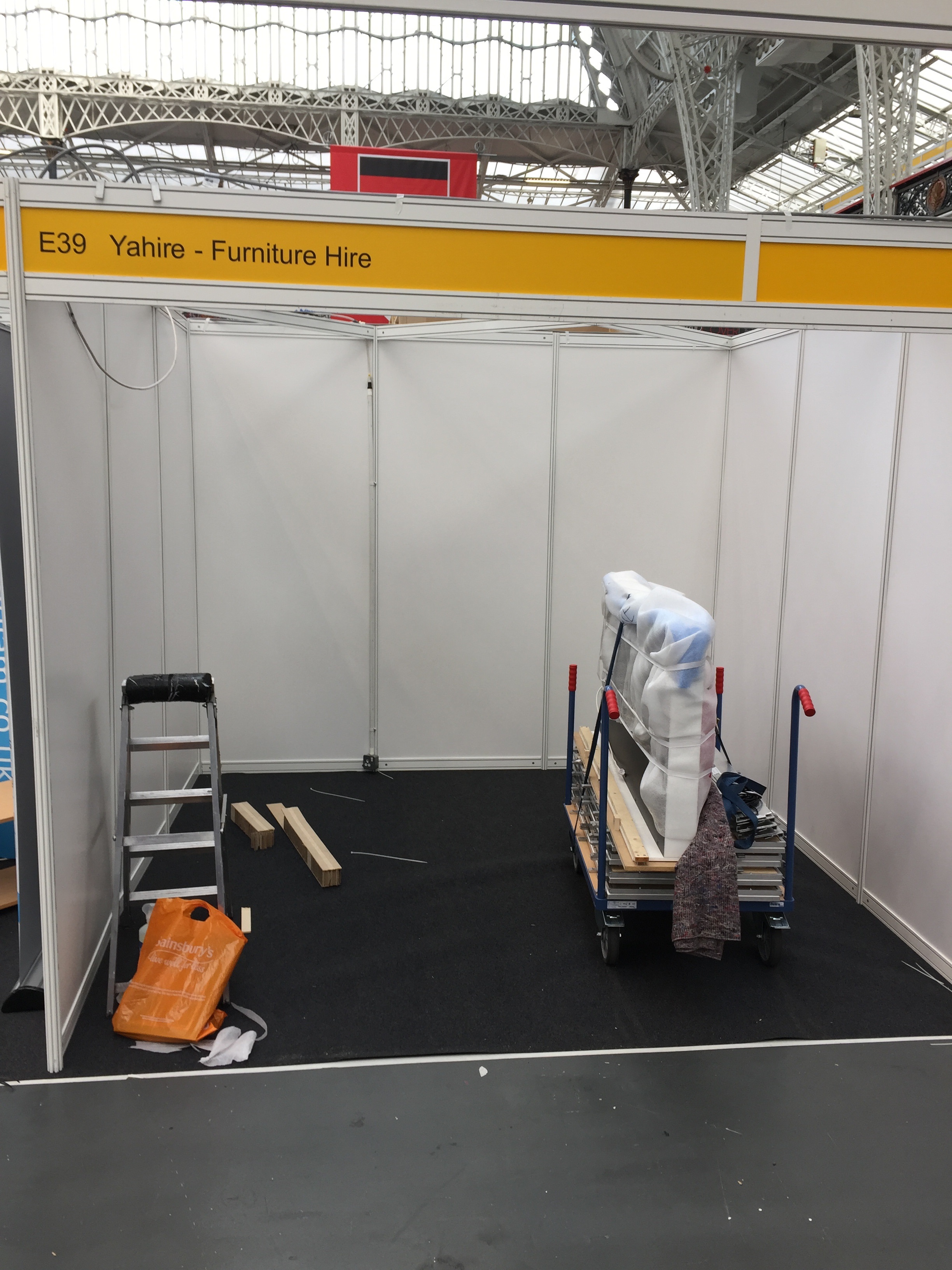 Images of our stand before setup